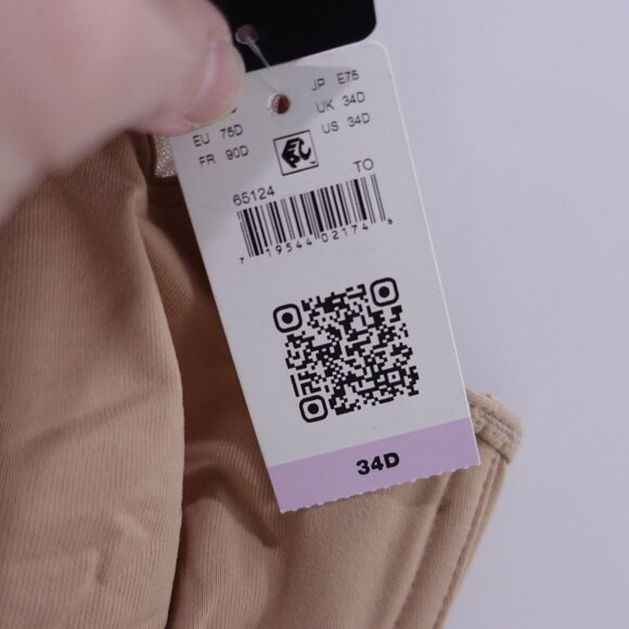 NEW Wacoal Body by Wacoal Racerback Underwire Front Close Bra Tan Size 34D 65124 - Picture 4 of 4